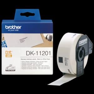 BROTHER ETIQUETAS DK11201 ETIQUETAS PRECORTADAS DE DIRECCIÓN ESTÁNDAR (PAPEL TÉRMICO). 400 ETIQUETAS