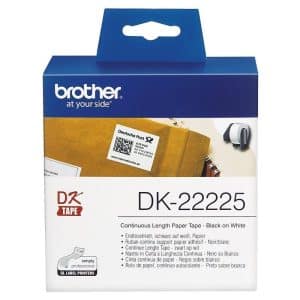 BROTHER ETIQUETAS DK-22225 CINTA CONTINUA DE PAPEL TÉRMICO (BLANCA). ANCHO: 38 MM. LONGITUD: 30,48 M