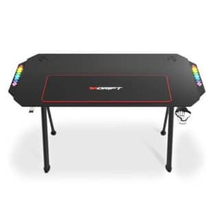 DRIFT MESA GAMING DRIFT DZ175 RGB SOPORTE AURICULARES Y BEBIDA / ALFOMBRILLA/ 120X60CM