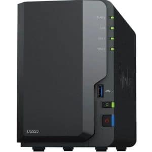 SYNOLOGY NAS 2 BAHIAS DISKSTATION DS223 3.5-2.5/ 2GB DDR4/ FORMATO TORRE
