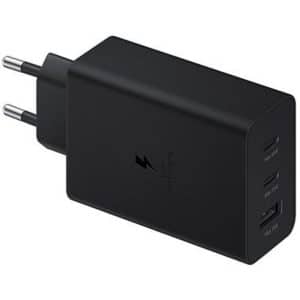 SAMSUNG CARGADOR DE PARED 2X USB-C/ 1XUSB NEGRO 65W