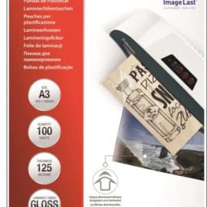 FELLOWES FUNDAS PLASTIFICAR A3 125 MICRAS GLOSSY 100UD