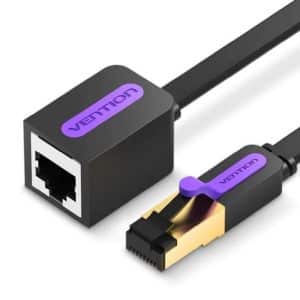 VENTION ALARGADOR RJ45 CAT7/ 10M/ NEGRO