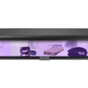 KENSINGTON SOPORTE MESA MONITOR UVSAND NEGRO con compartimento de desinfección UVC