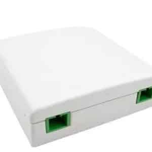 LAPARA ROSETA FIBRA OPTICA FTTH VACIA 1xSC SIMPLE / LC DUPLEX