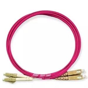 LAPARA CABLE FIBRA OPTICA MULTIMODE 50/125 DUPLEX OM4 SC/LC 1M