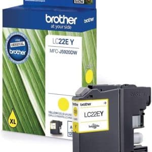 BROTHER CARTUCHO TINTA LC-22EY AMARILLO