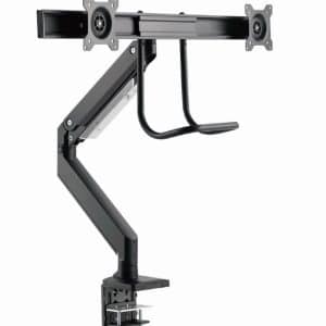 GEMBIRD BRAZO DE MONITOR AJUSTABLE DE MESA PARA 2 MONITORES