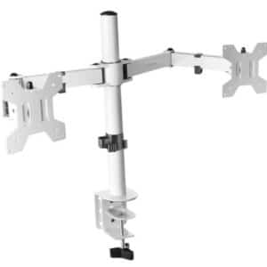 MARS GAMING SOPORTE DE MESA PARA 2 MONITORES MARM2 BLANCO HASTA 8 KG