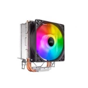 MARS GAMING VENTILADOR CON DISIPADOR MCPUARGB RGB ALUMINIO CON BASE DE COBRE 2 HEATPIPES HCT TPD