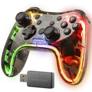 MARS GAMING GAMEPAD MGP24 INALAMBRICO RGB/PC/ PS3/ PS4/ PS5 (LIMITADA)/ XBOX360/ RASPERRI PI/