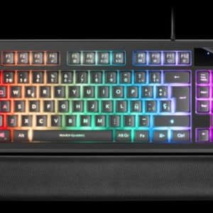 MARS GAMING TECLADO GAMING H-MECANICO COMPACTO TKL MKAXES BOTONES COLOR negro ESTRUCTURA negro BOTON