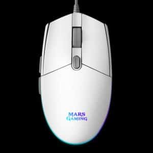 MARS GAMING RATON OPTICO 3200 DPI MMGW blanco