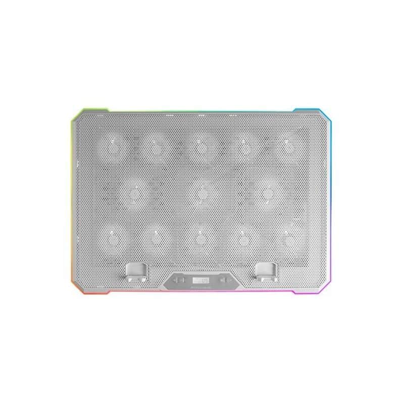 MARS GAMING SOPORTE REFRIGERANTE MNBC13 PARA PORTATILES + MOVIL BLANCA hasta 17/ Iluminación LED
