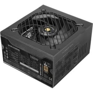MARS GAMING FUENTE DE ALIMENTACION MPB1000SIM 1000W 80 PLUS oro NEGRA VENTILADOR 14CM