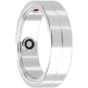 MAXCOM ANILLO INTELIGENTE MR100 TALLA 8/57/ 18.2 MM PLATA NOTIFICACIONES / FRECUENCIA CARDIACA
