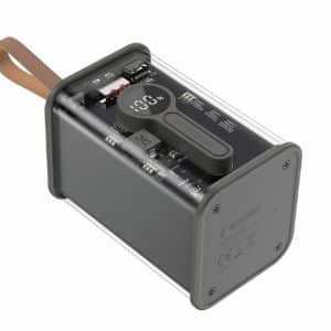 GEMBIRD POWERBANK 18.000mAh NEGRO TRANSAPARENTE