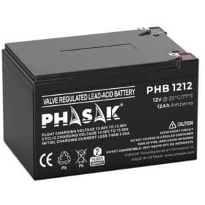 PHASAK batería SAI/UPS 12V 12AH PHB 1212