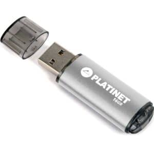 PLATINET PENDRIVE 16GB USB 2.0 PMFE16 PLATA