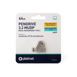 PLATINET PENDRIVE 64GB USB 3.2 PMFMC32 USB-C METAL