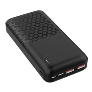 PLATINET POWER BANK 20000mAH CARGA RAPIDA NEGRO