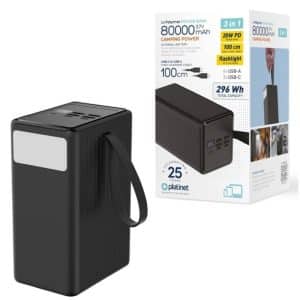PLATINET POWERBANK 80.000mAh 20W PD PMPB8020