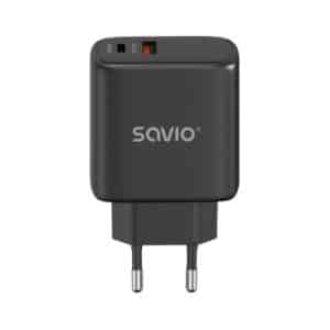 SAVIO CARGADOR USB 3.0 DE CARGA RÁPIDA 30W LA-06/B