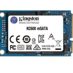 KINGSTON DISCO DURO SSD KC600 MSATA 1tB SATA 3 Velocidad de lectura: 550 MB/s - Velocidad de