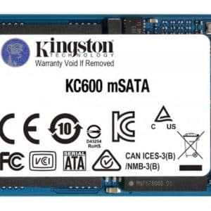 KINGSTON DISCO DURO SSD KC600 MSATA 512GB SATA 3 Velocidad de lectura: 550 MB/s - Velocidad de