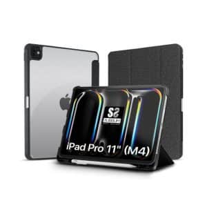 SUBBLIM FUNDA TABLET CLEAR SHOCK CASE IPAD PRO 11 2024 NEGRO