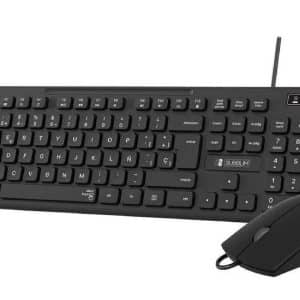 SUBBLIM TECLADO Y RATON COMBO BUSINESS SLIM CSSK01/ NEGRO