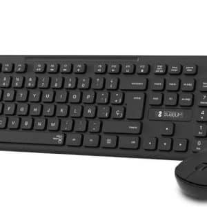 SUBBLIM TECLADO Y RATON INALAMBRICOS COMBO BUSINESS SLIM CSSW10/ NEGRO