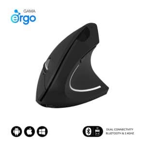 SUBBLIM RATON GLIDE VERTICAL ERGO DUAL MOUSE BATTERY negro