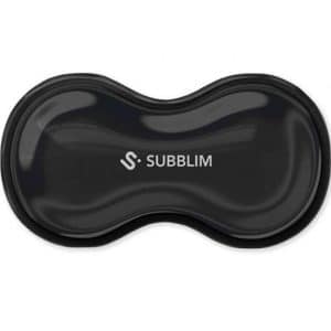 SUBBLIM REPOSAMUÑECAS ERGO CRISTAL FLEX PARA RATON NEGRO