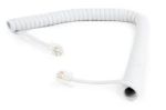 GEMBIRD CABLE TELEFONO ESPIRAL RJ10 4P4C 2M BLANCO