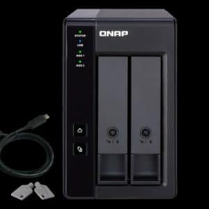 QNAP UNIDAD DE EXPANSION NAS 2 BAY TR-002 Almacenamiento conectado directo con RAID de hardware