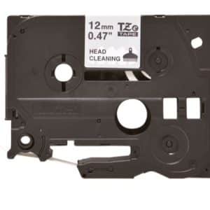 BROTHER CINTA DE LIMPIEZA TZECL3 12MM TEXTO NEGRO SOBRE FONDO BLANCO. ANCHO: 6 MM. LONGITUD: 8 M