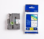 BROTHER CINTA LAMINADA TZE-135 12MM TEXTO BLANCO SOBRE FONDO TRANSPARENTE. ANCHO: 12 MM. LONGITUD: 8