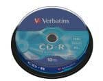 VERBATIM CD-R 700MB 52X 80MIN BOTE 10
