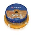 VERBATIM DVD-R 4.7GB 16X 120MIN BOTE 25