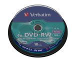 VERBATIM DVD-RW 4.7GB 4X BOTE 10UD