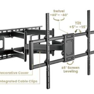 GEMBIRD SOPORTE DE PARED PARA TV DE MOVIMIENTO COMPLETO 60-120