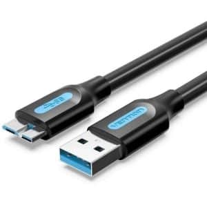 CABLE USB 3.0 MICROUSB VENTION 5GBPS 10W