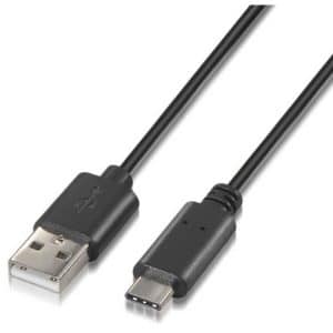 CABLE USB 3A TIPO USB-CM-AM NEGRO 0.5M