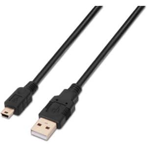 AISENS CABLE USB A USB-MINI 2.0 / 1.8M/ NEGRO