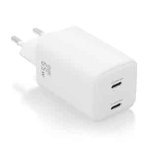 CARGADOR DE PARED AISENS GAN 2XUSB-C 65W