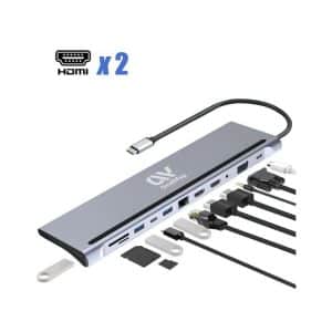 DOCK HUB ONEWAY USB-C 12 EN 1 HDMI VGA