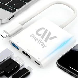 DOCK HUB ONEWAY USB-C 3 EN 1 HDMI 4K USB