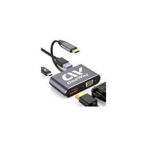 DOCK HUB ONEWAY USB-C 4 EN 1 HDMI VGA