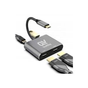 DOCK HUB ONEWAY USB-C 5 EN 1 X2HDMI USB